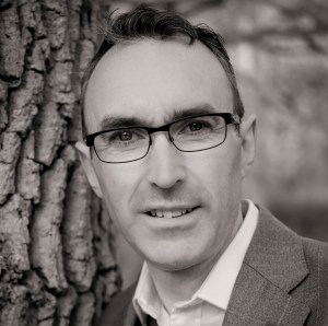 A black and white headshot of Gabriel Hemery