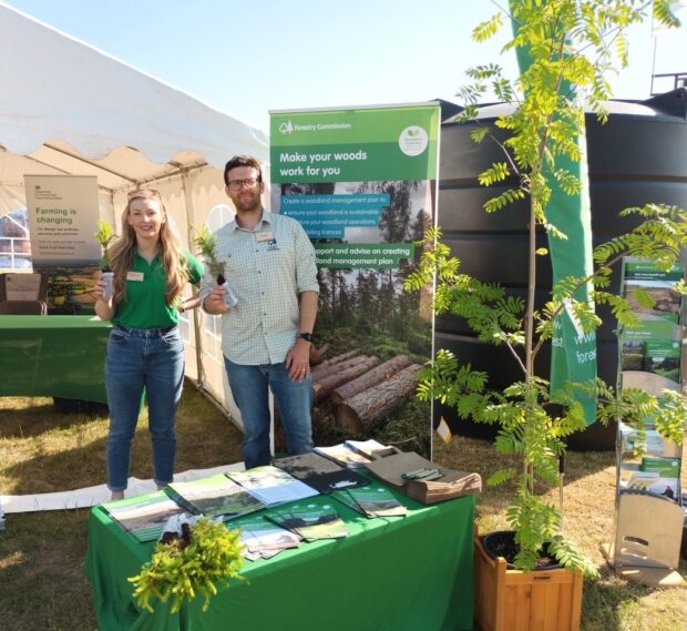 Forestry Commission at an event stand