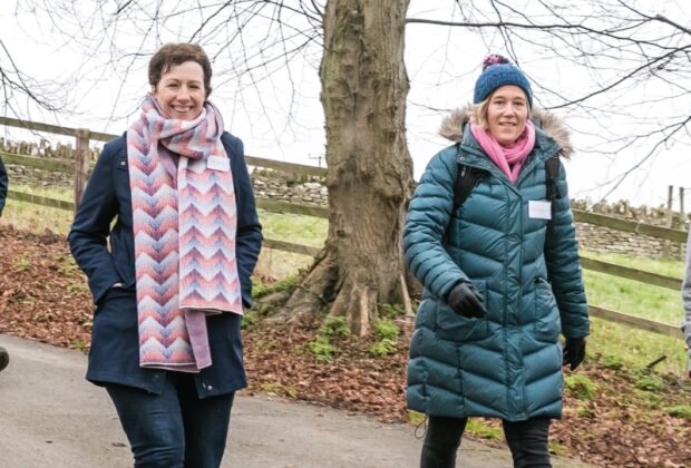 Bella Murfin (left) and Naomi Matthiessen (right) out and about