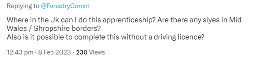 Where in the Uk can I do this apprenticeship? Are there any siyes in Mid Wales / Shropshire borders? Also is it possible to complete this without a driving licence?