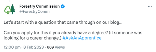 Let's start with a question that came through on our blog... Can you apply for this if you already have a degree? (if someone was looking for a career change.)